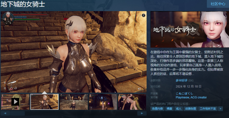 STEAM大作/巨乳】地下城的女骑士/地下城の女騎士 [Ver25.01.23]【PC/3.40G】-iOS18Game